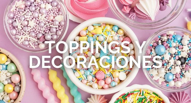 Toppings y decoraciones