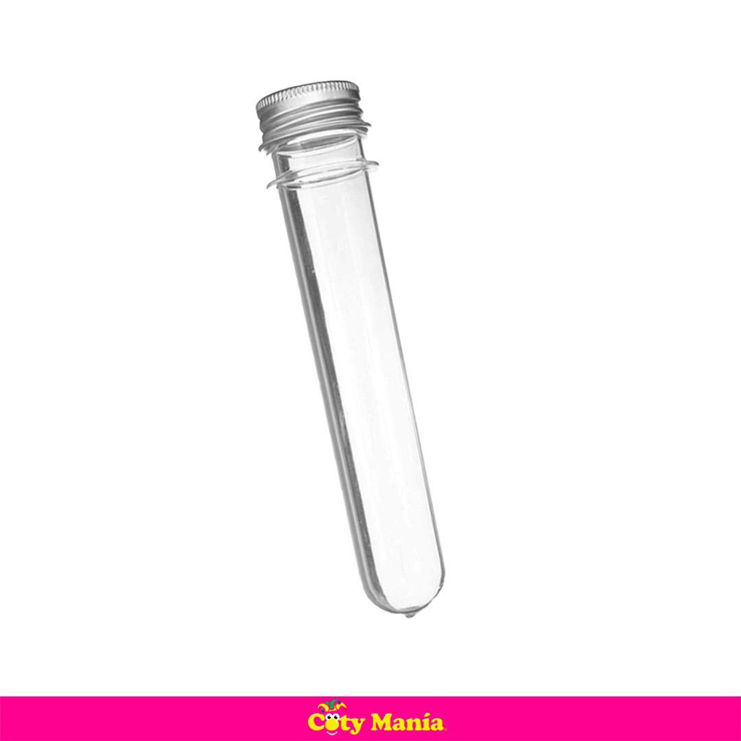 Tubo Ensayo Plastico Tapa Cristal 15 Cm