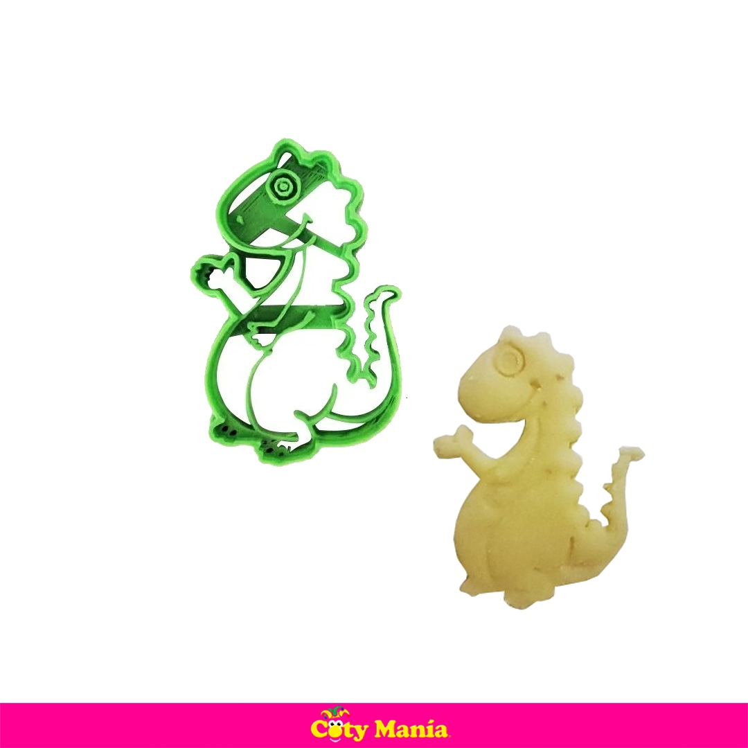 Cortante Plastico 3 D Dinosaurio