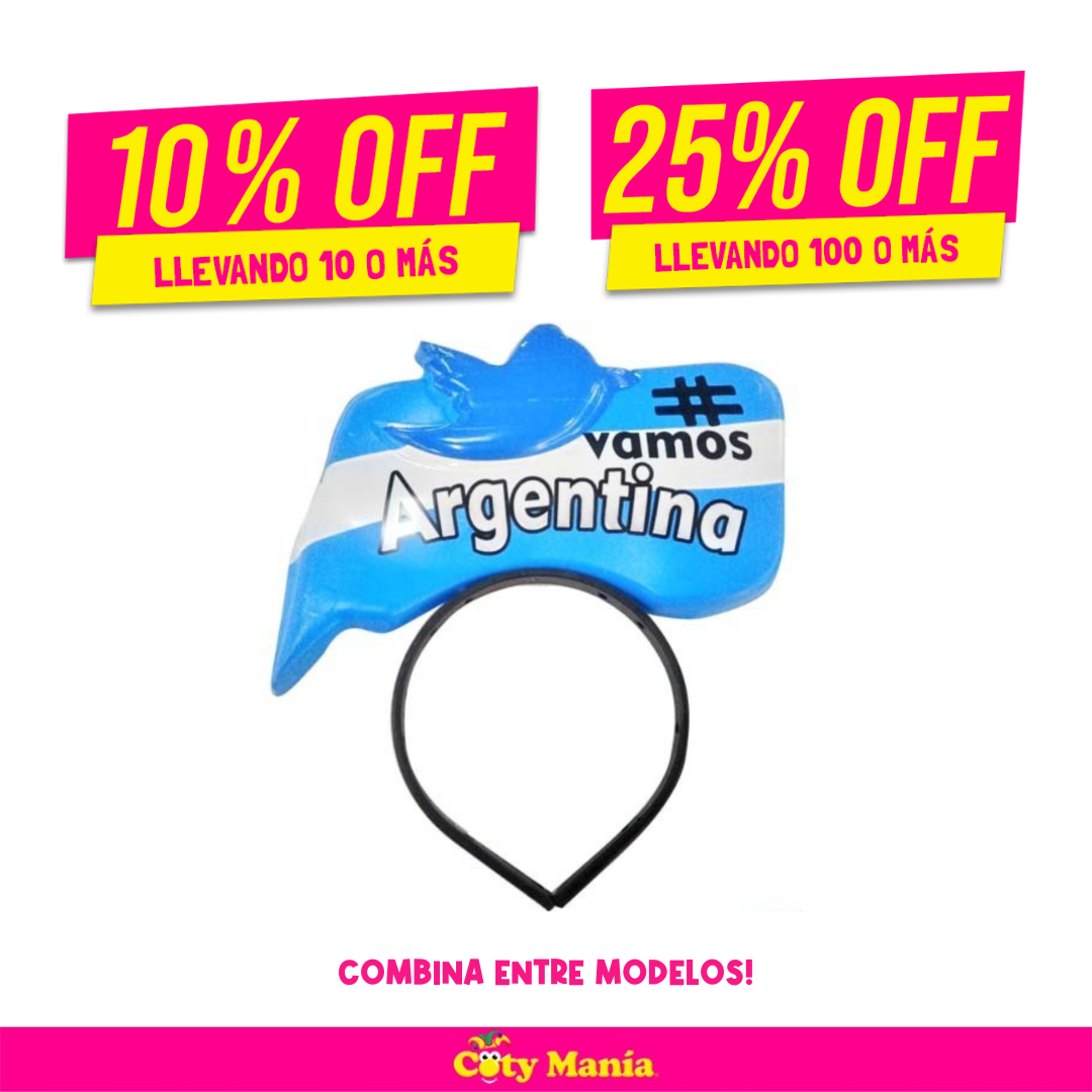Vincha Red Social Argentina X 1U