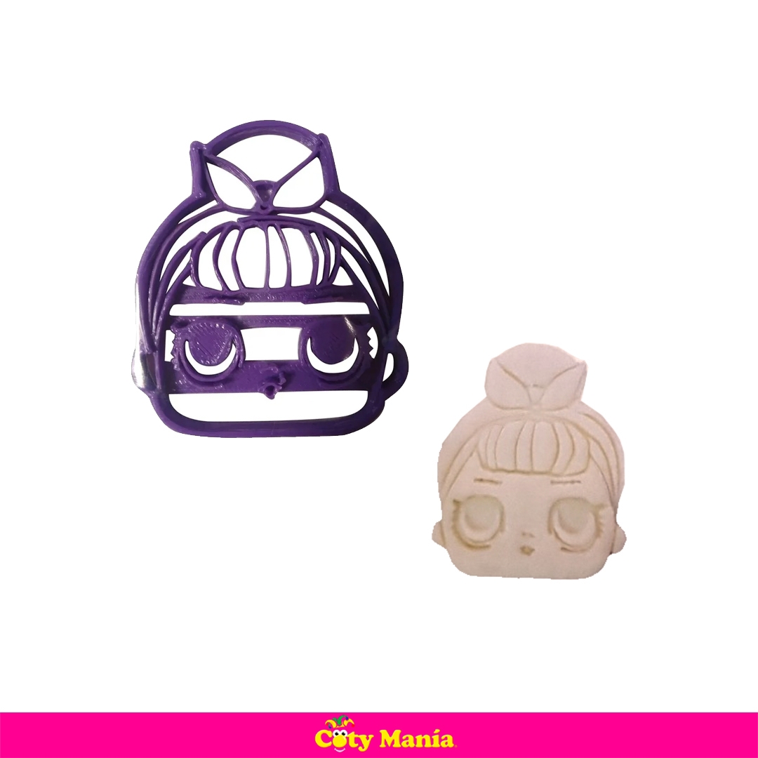 Cortante Plastico 3 D Muñeca L.O.L 1