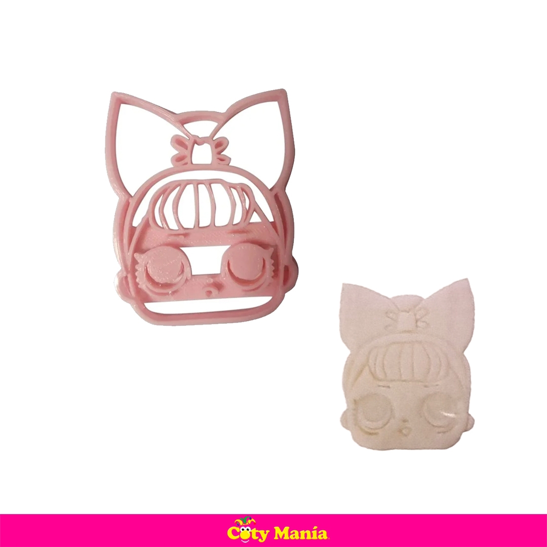 Cortante Plastico 3 D Muñeca L.O.L 2