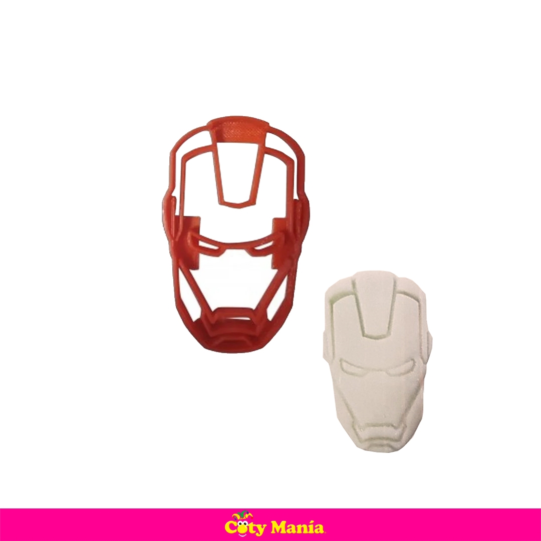 Cortante Plastico 3 D Cabeza Ironman