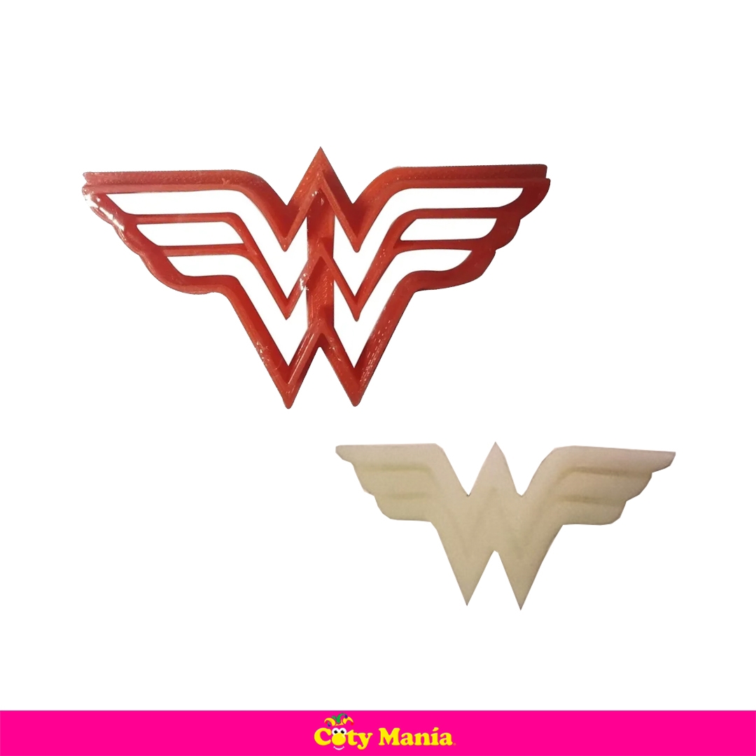 Cortante Plastico 3 D Logo Mujer Maravilla