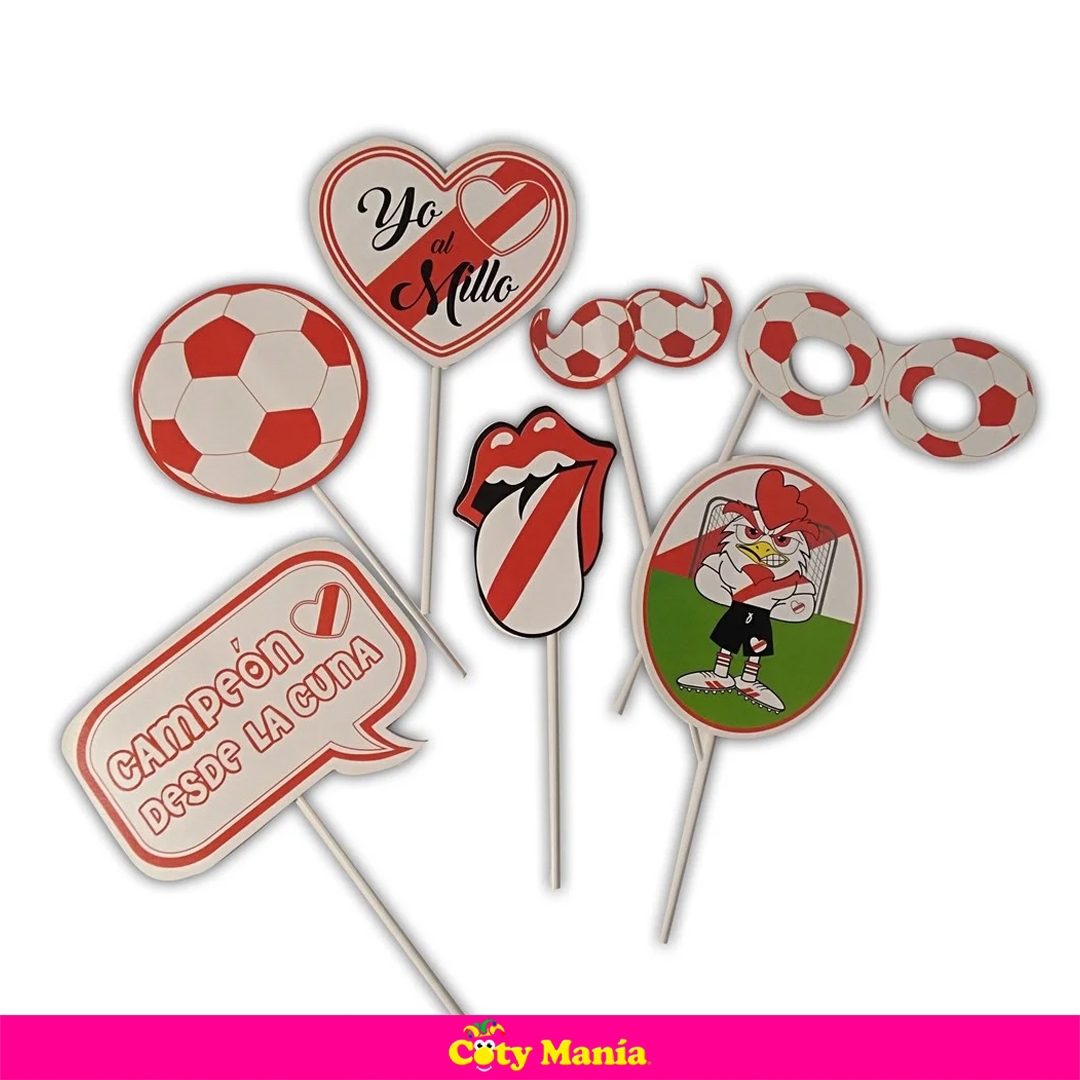 Props Photo Selfie River Plate X 7 Un