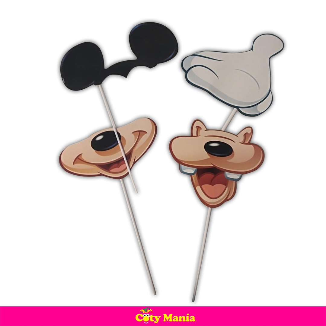Props Photo Selfie Mickey X 8 Un