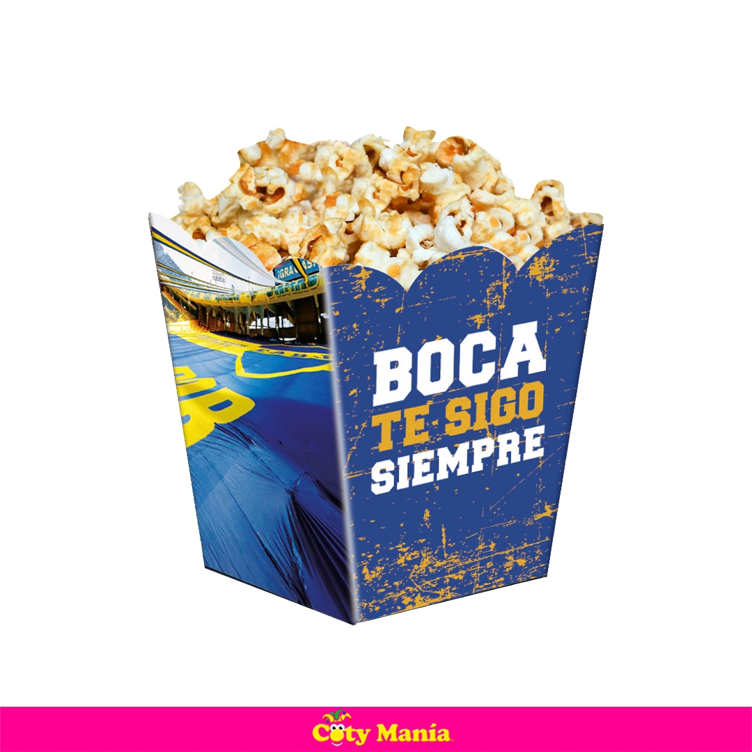 Cajita Pochoclera  Boca X 6