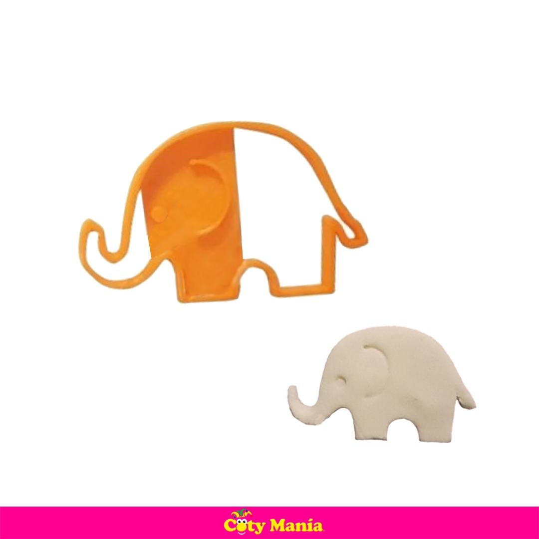 Cortante Plastico 3D Elefante Bebe