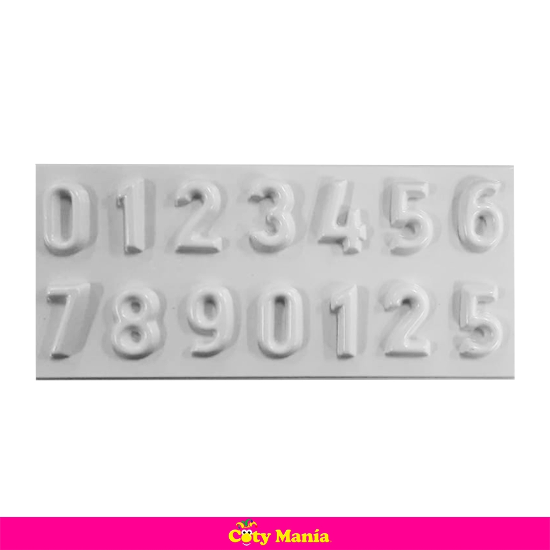 Molde Bombon Numeros Plastichok