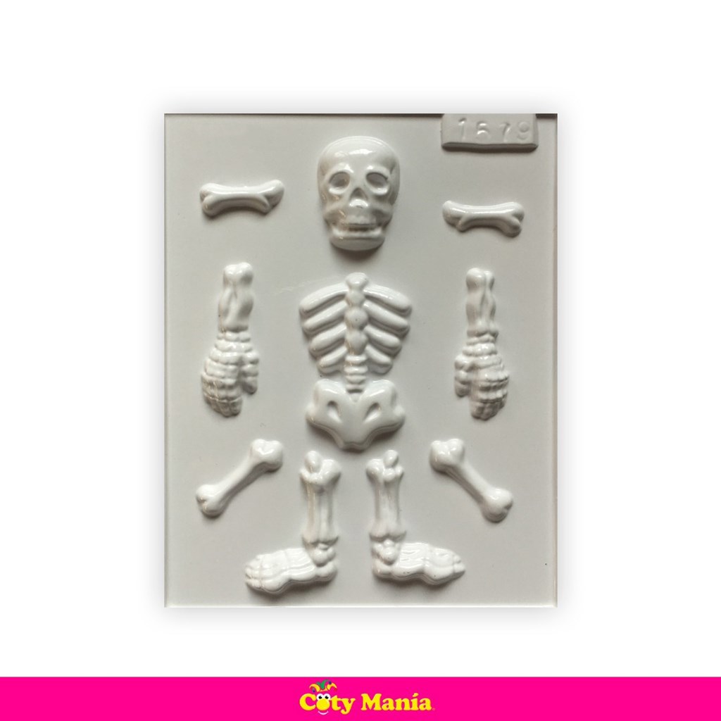 Molde Halloween Esqueleto Plastichok