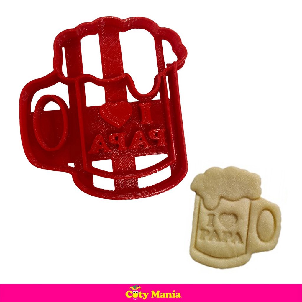 Cortante Plastico 3 D Chop Cerveza Papa