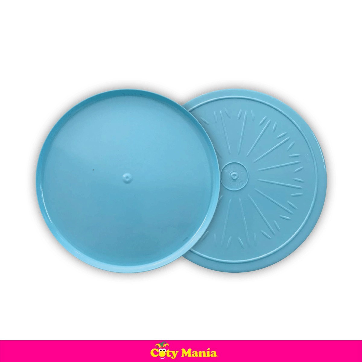 Bandeja Redonda Celeste Pastel