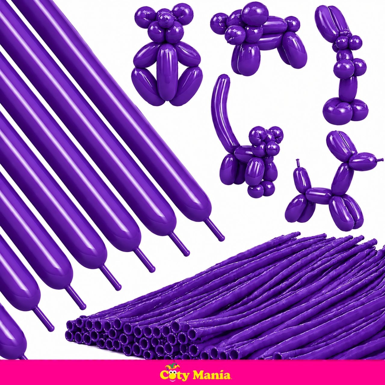 Globo Para Globología Tuky 260T Violeta x 25