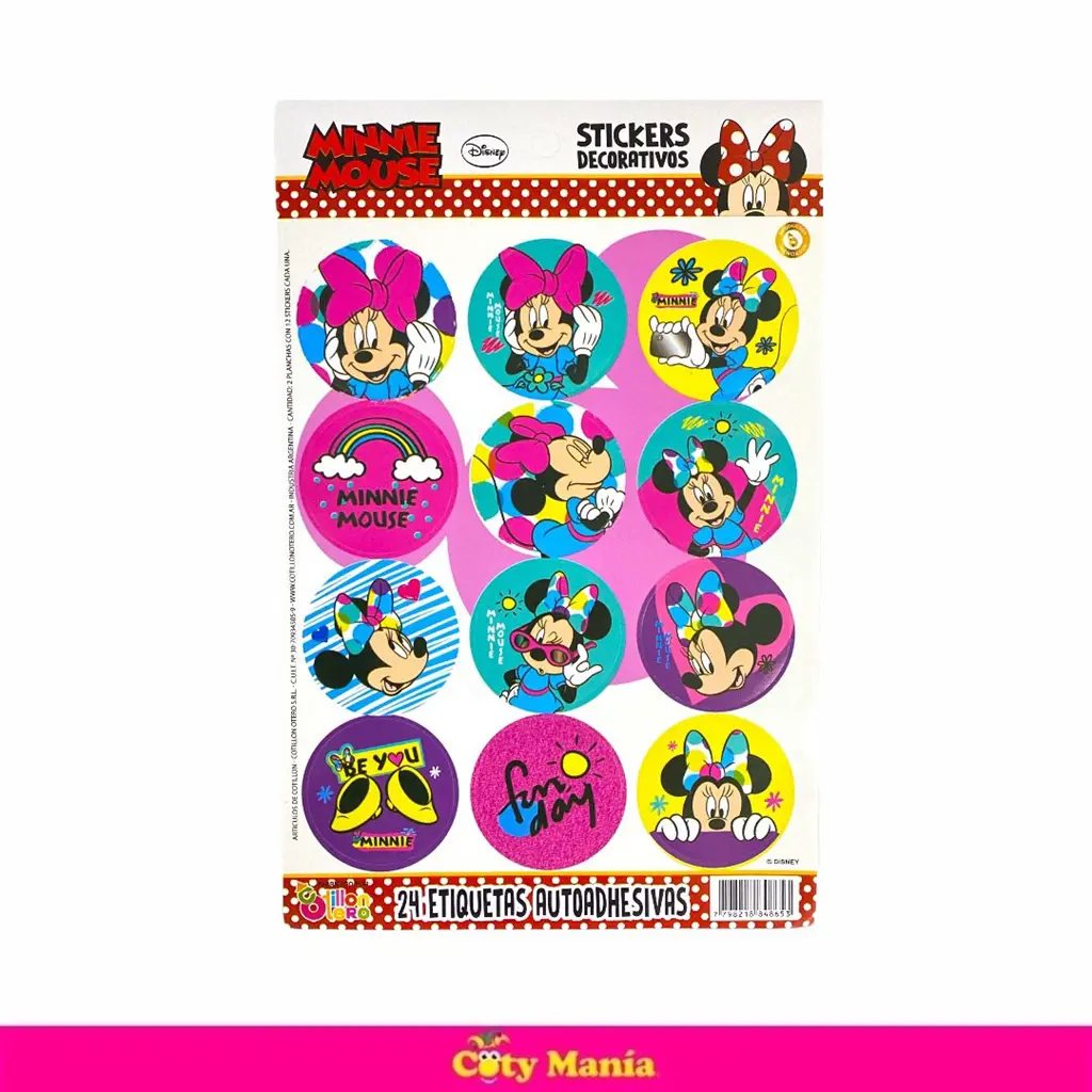 Mini planchas de stickers infantiles - Milo diseño y deco
