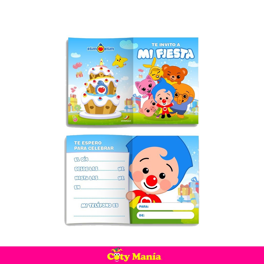 Invitacion Plim Plim Libro Otero X 10