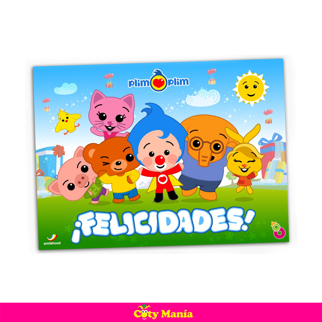 Poster Feliz Cumple Plim Plim Otero