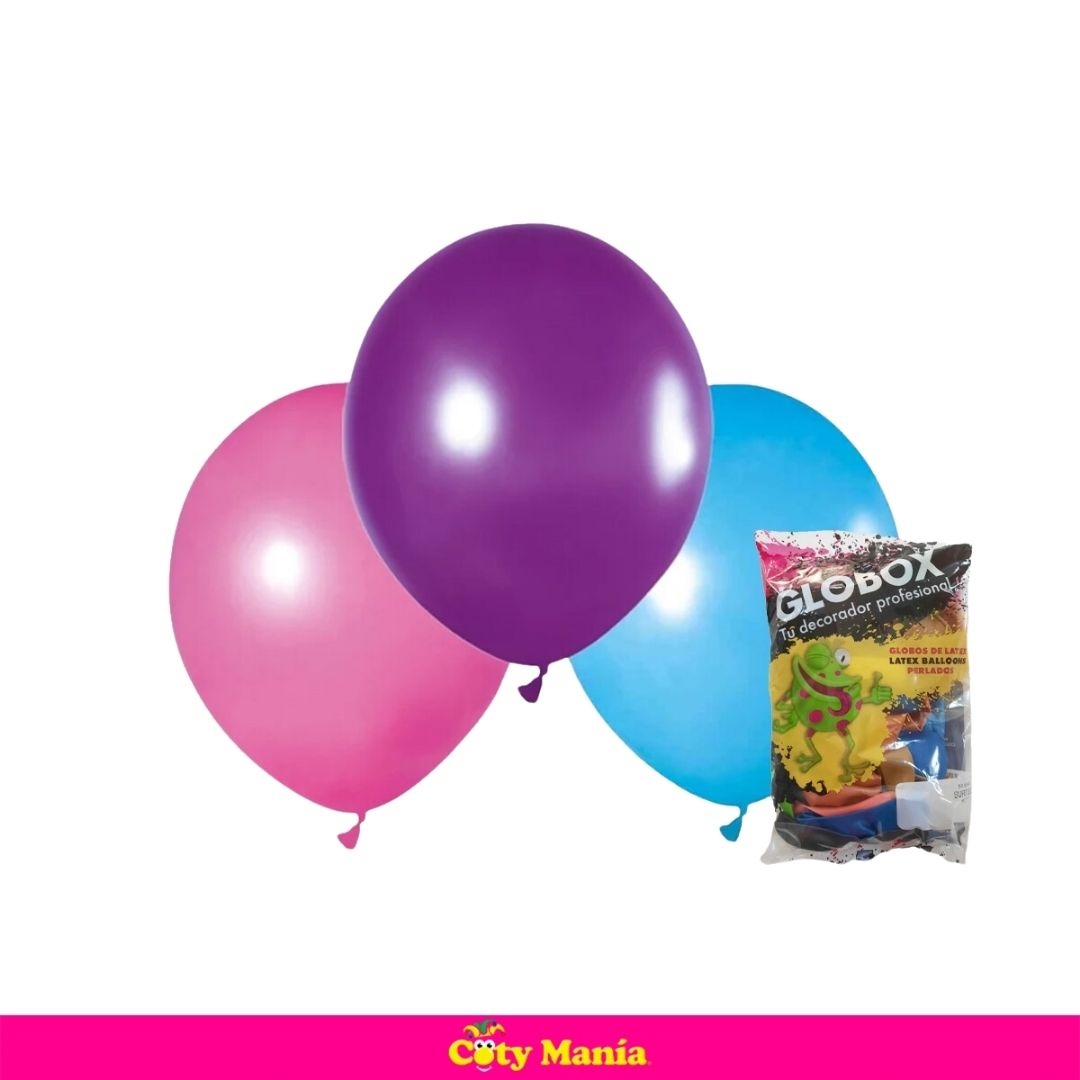 Globo Perlado 12 Multicolor Globox X 50