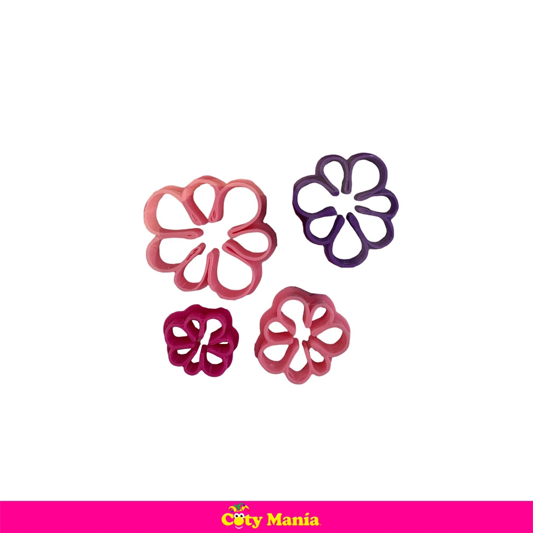 Cortante Plastico 3 D Margaritas Especial X 4