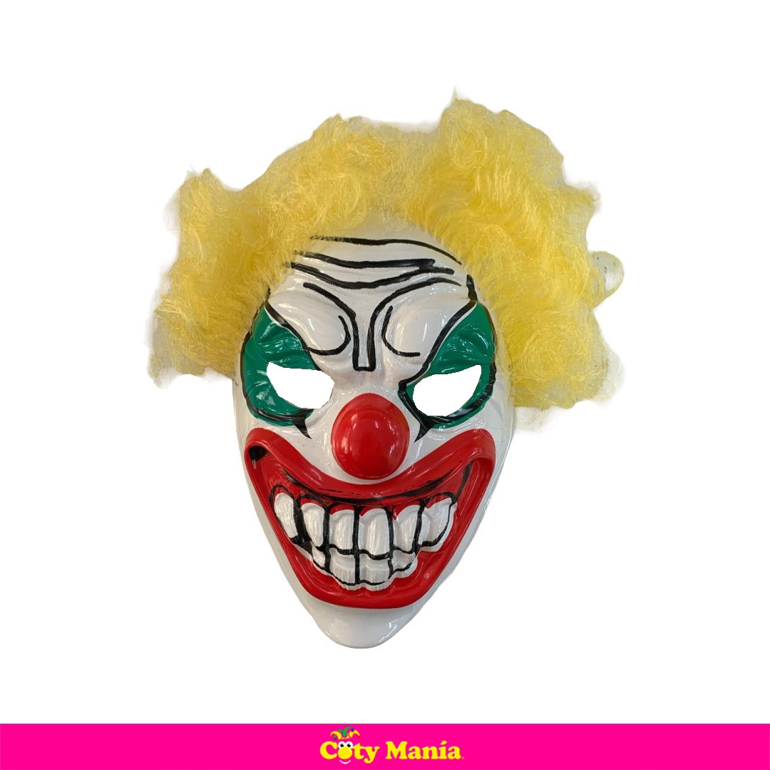 Careta Payaso De Terror Con Pelo