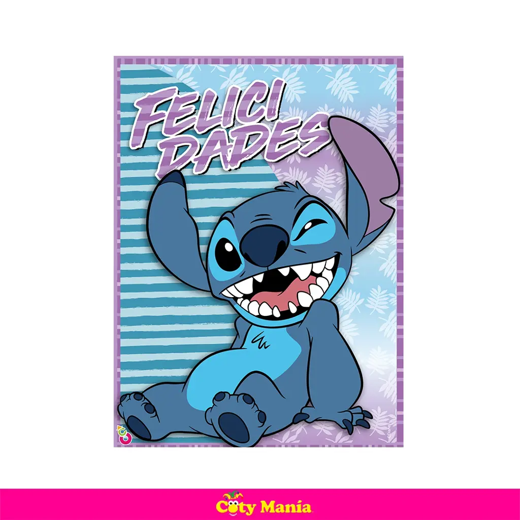 Coty Manía  Poster De Cumpleaños Felicidades - Stitch