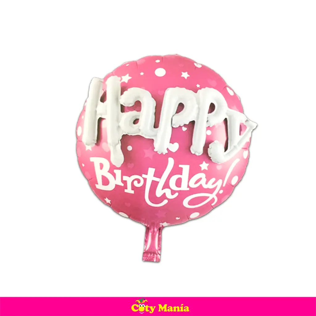 Globo foil redondo feliz cumpleaños
