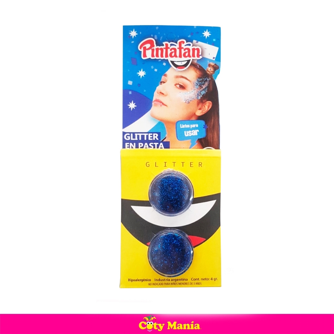 Glitter En Pasta Pintafan Azul