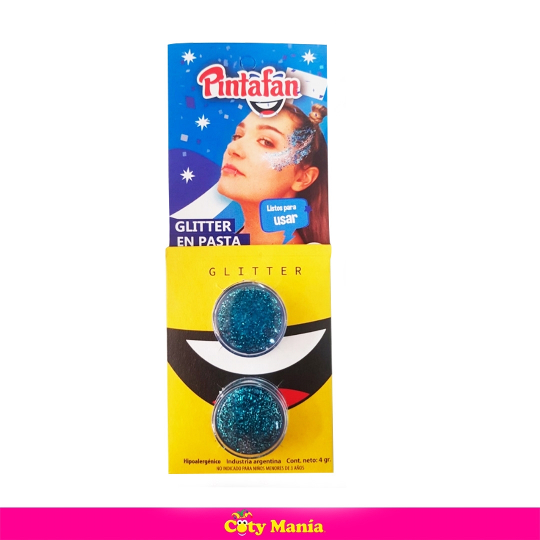Glitter En Pasta Pintafan Turquesa