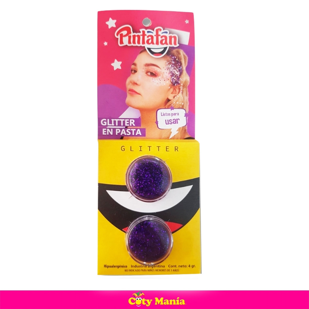 Glitter En Pasta Pintafan Violeta