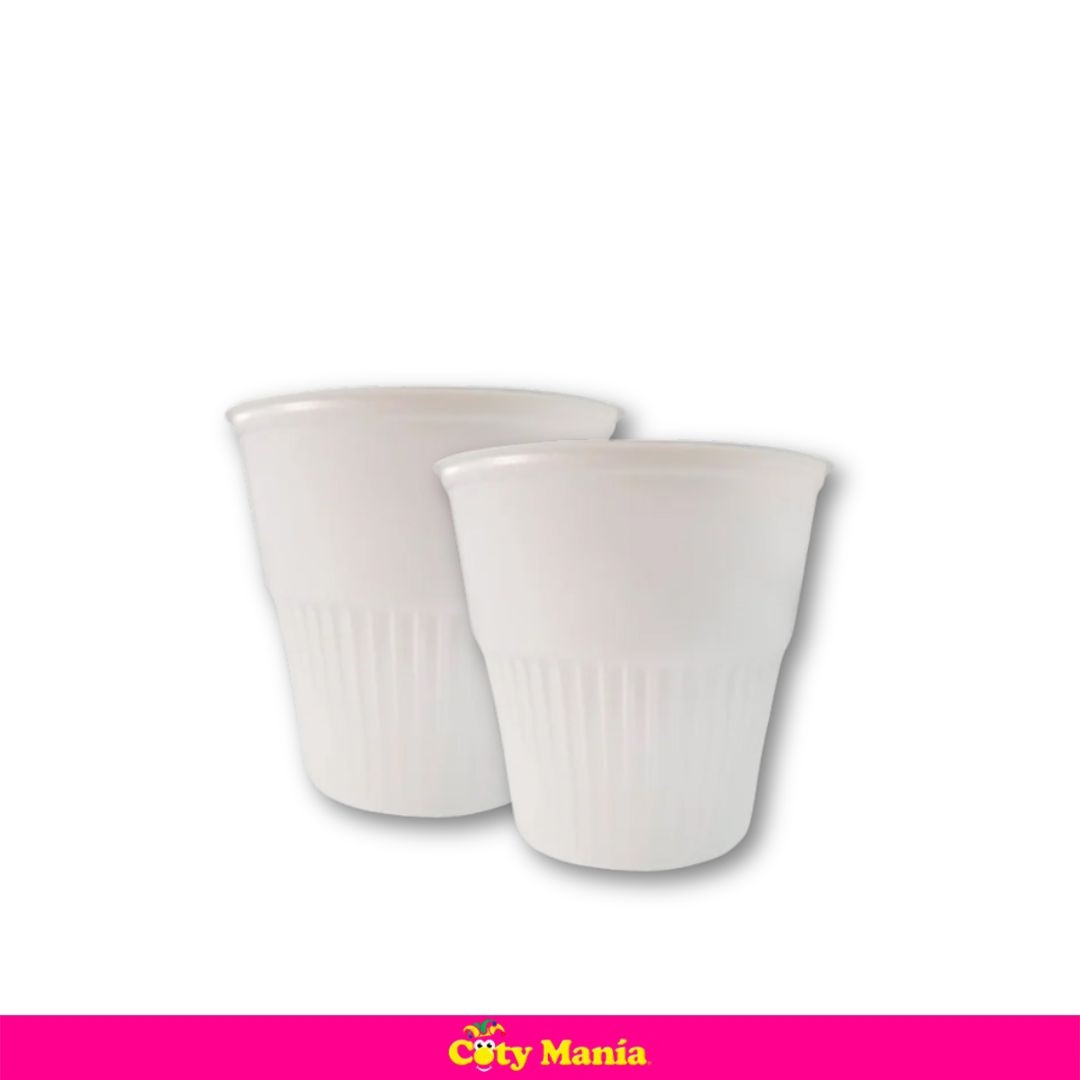 Vaso Plástico Blanco Cafe 110CM3 X 25