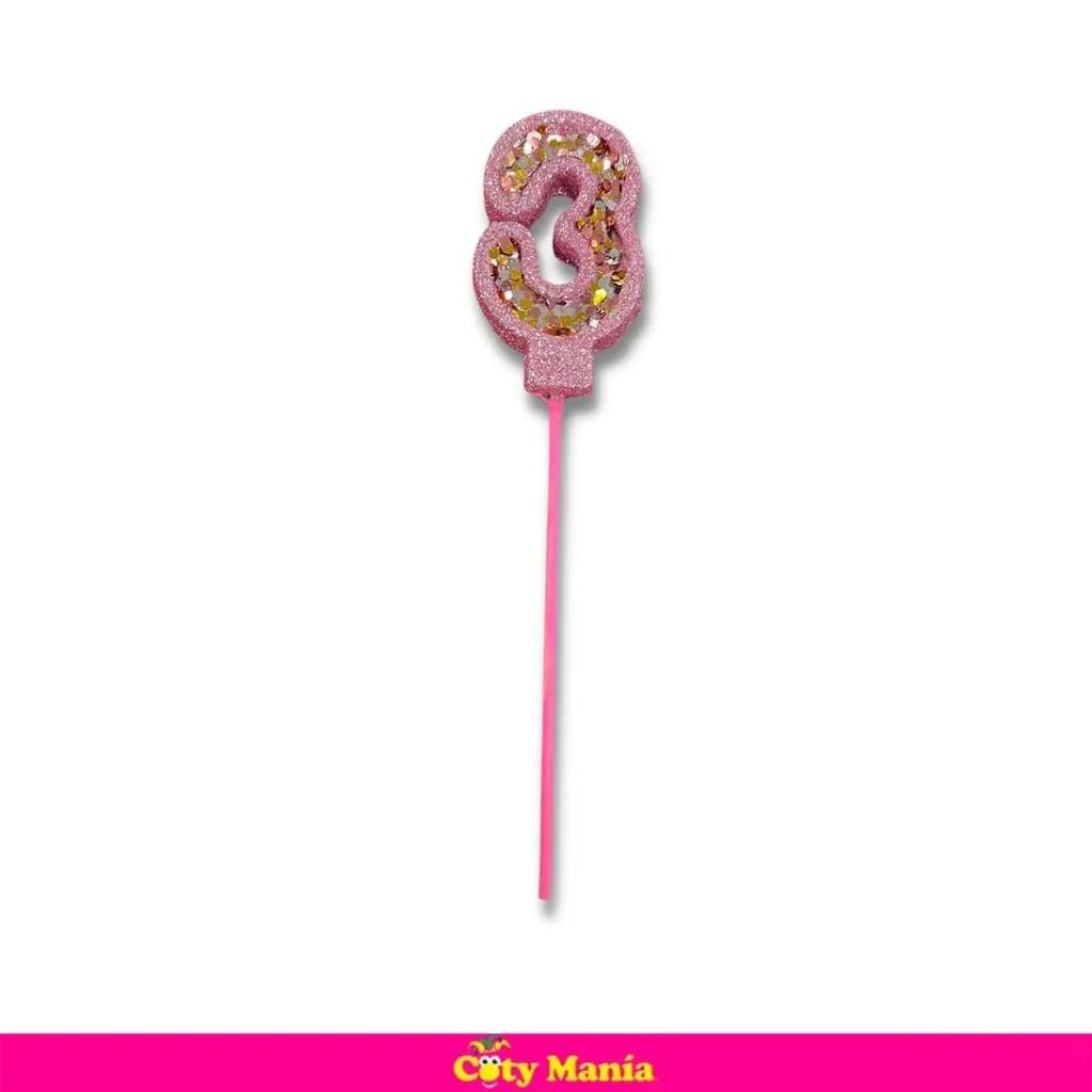 Vela Cumpleaños Numero Celeste - Lollipop