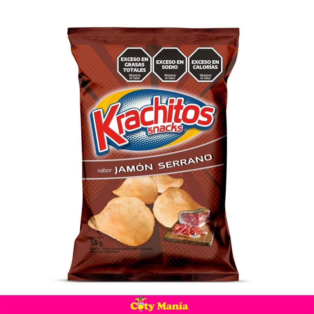 PAPA FRITA SABOR JAMON KRACHITOS X 55G