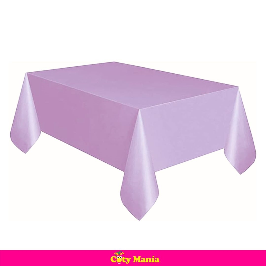 Mantel Rectangular Plastico Clown 1.00X1.80M Lila Pastel