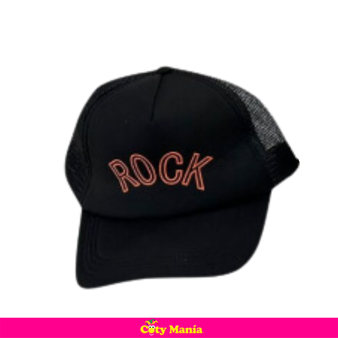 Gorro Visera Negra Frases Fluo x 1