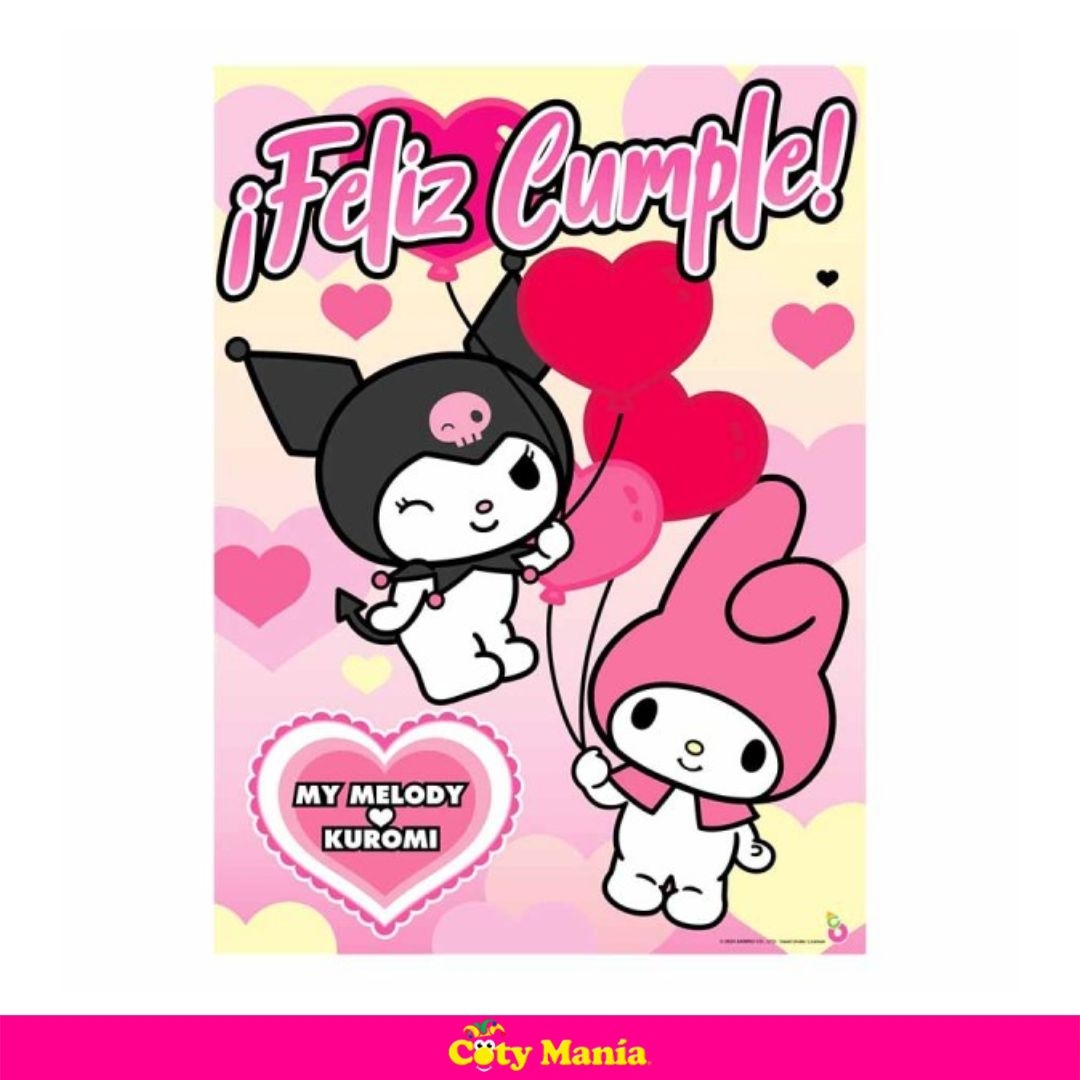 Poster Feliz Cumple Otero Kuromi x 1