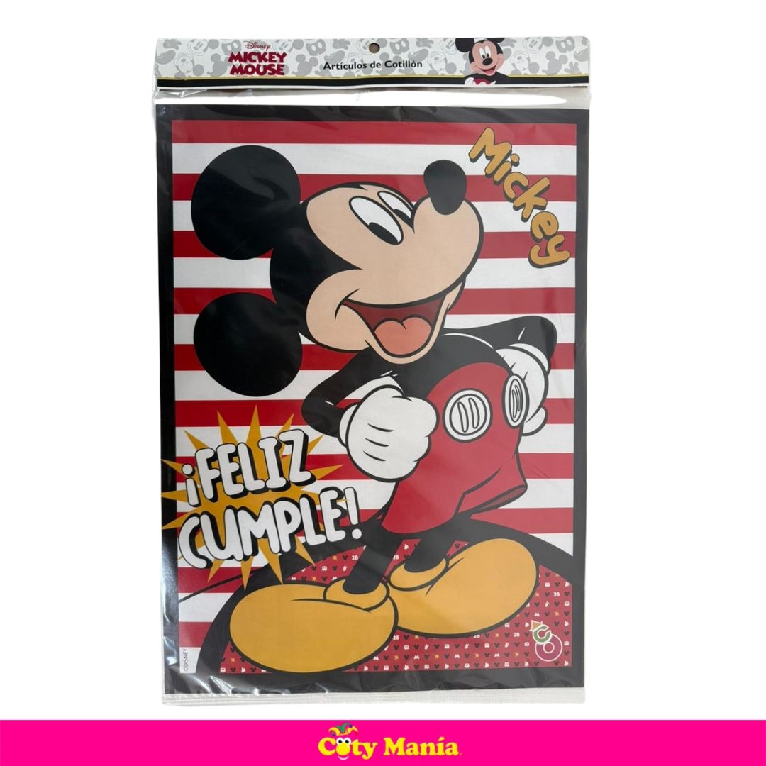 Poster Afiche Feliz Cumple Mickey Otero