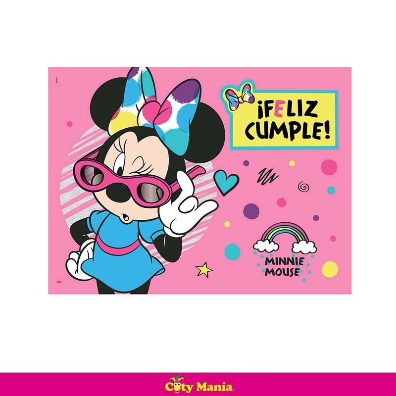 Poster Feliz Cumple Minnie Otero