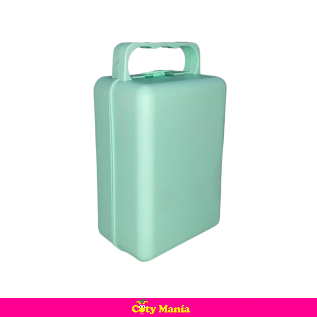 Lunchera Vianda Valija Mediana Plastico Verde Pastel