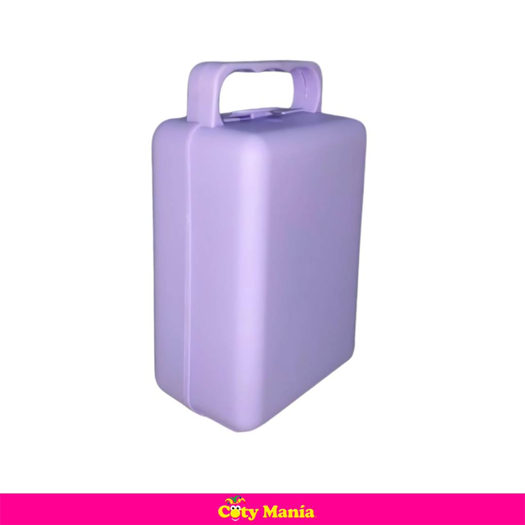 Lunchera Vianda Valija Mediana Plastico Lila Pastel