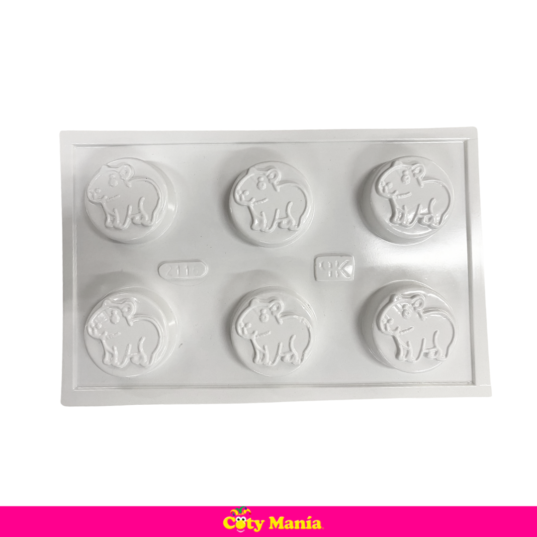 Molde Galletita Oreo Capibara Plastichok