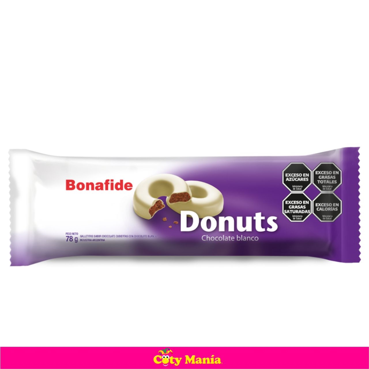 Galletita Donuts Bitter Chocolate Blanco X 78G