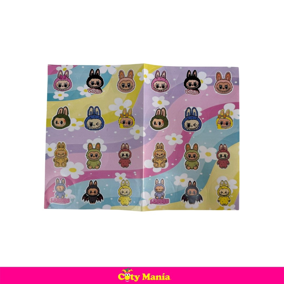 Plancha De Sticker Labubu X 24 Un