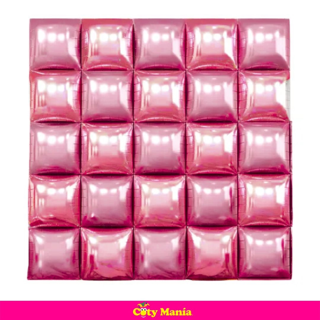 Pared De Globos Rosa Fucsia Mylar Wall