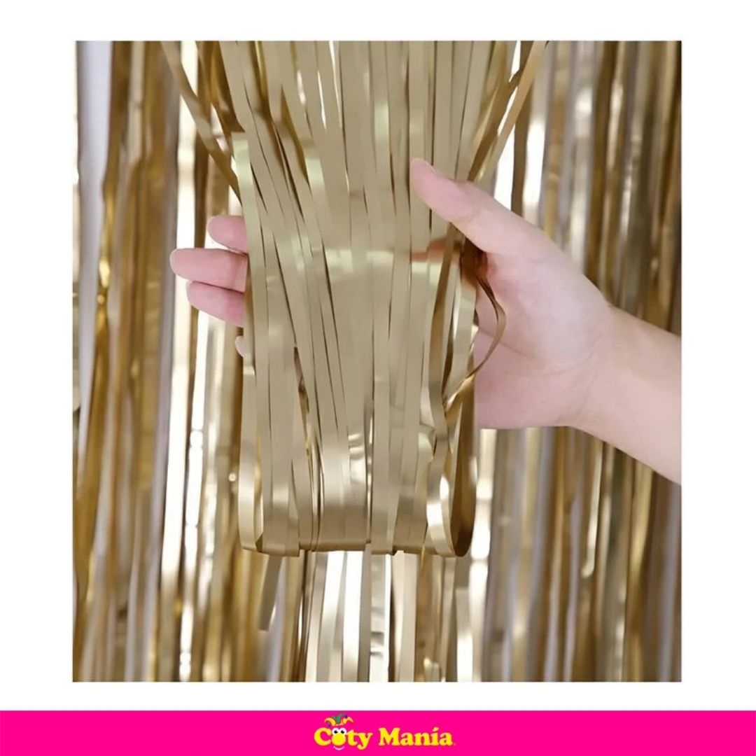 Cortina Metalizada 2X1M Champagne