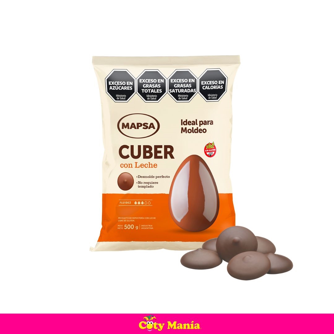Baño De Chocolate Con Leche Mapsa Cuber Botones X 500G