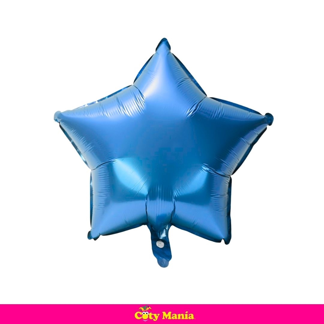 Globo Metalizado Estrella Azul 18 45CM