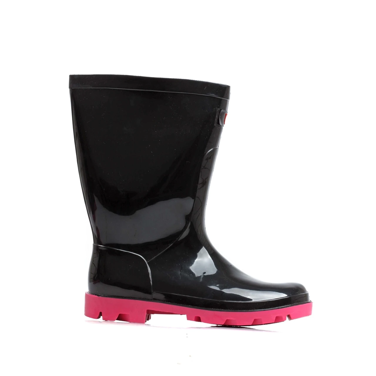 BOTAS WELLINGTON - NEGRO FUCSIA
