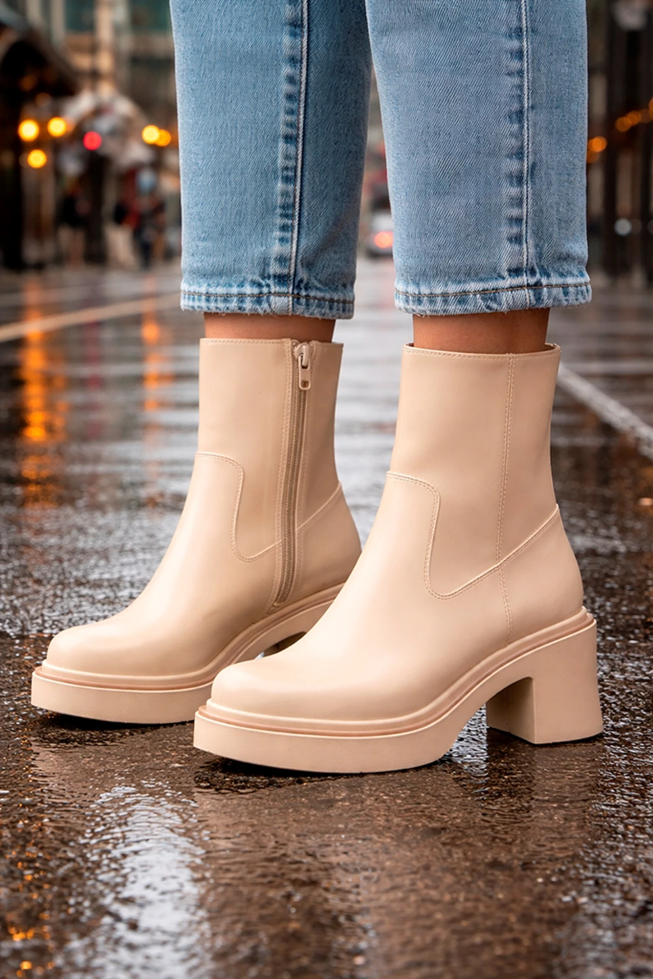 BOTAS GIGI - BEIGE