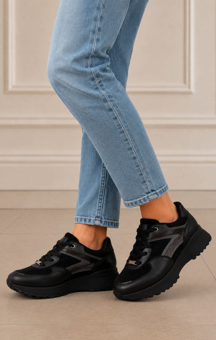 ZAPATILLAS TAMARA - NEGRO GRIS