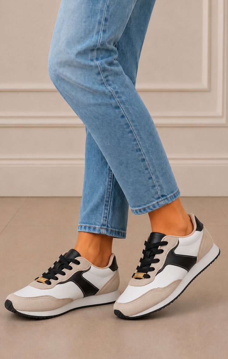 ZAPATILLAS AZUL - 105113-BCO/NEG