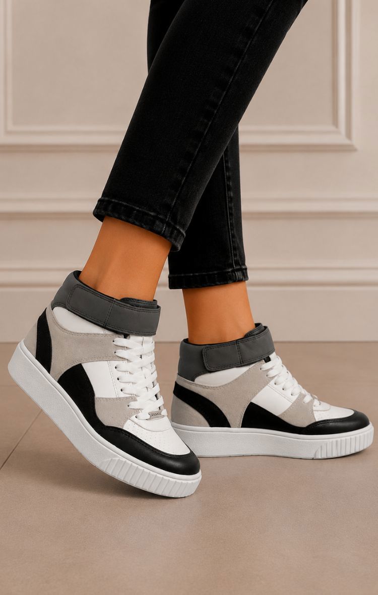ZAPATILLAS KATY - BLANCO NEGRO